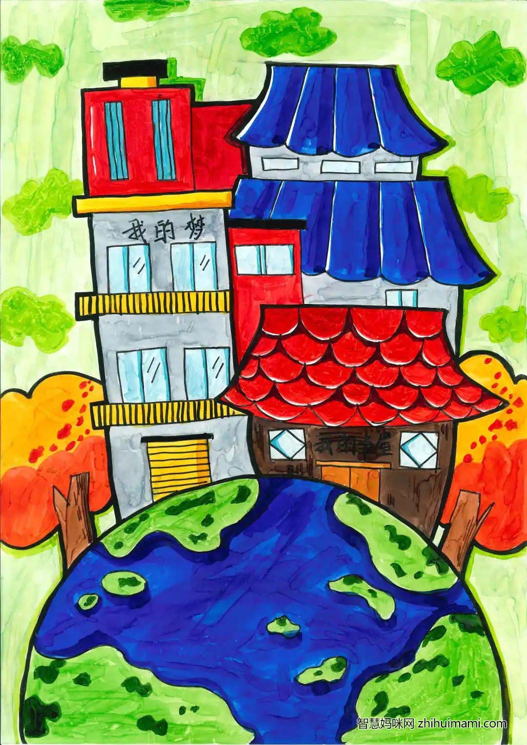 我的书屋我的梦儿童绘画庆祝建团100周年 （14张）-图14