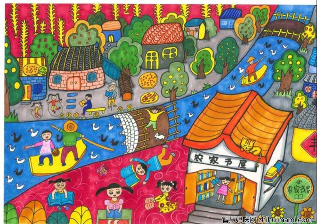 建团百年，我的书屋我的中国梦绘画作品精选12张-图7