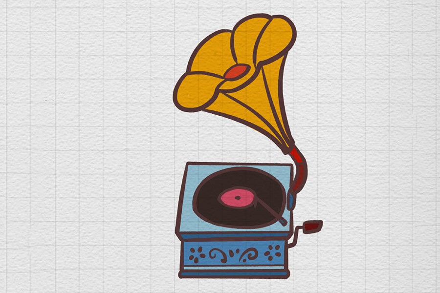 休闲时光小物简笔画图片-图4