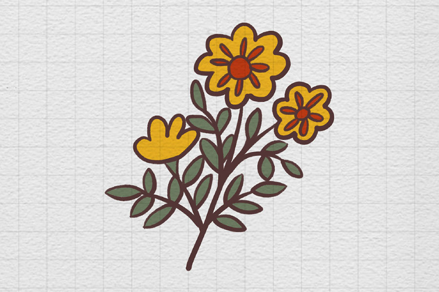 休闲时光小物简笔画图片-图8