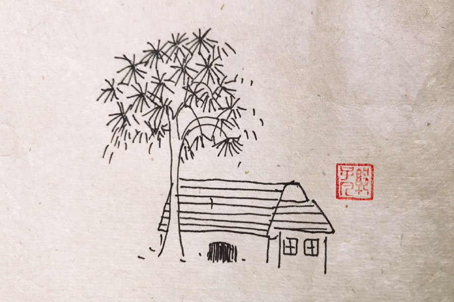 秋天的大树简笔画图片-图3