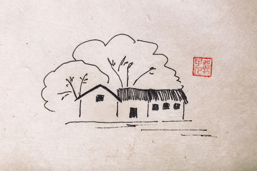 秋天的大树简笔画图片-图7