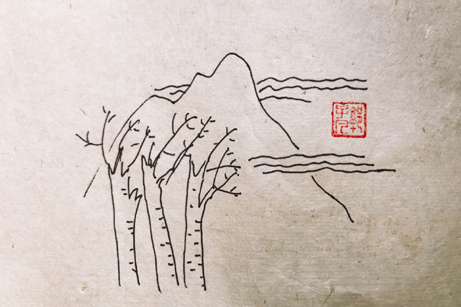 秋天的大树简笔画图片-图8