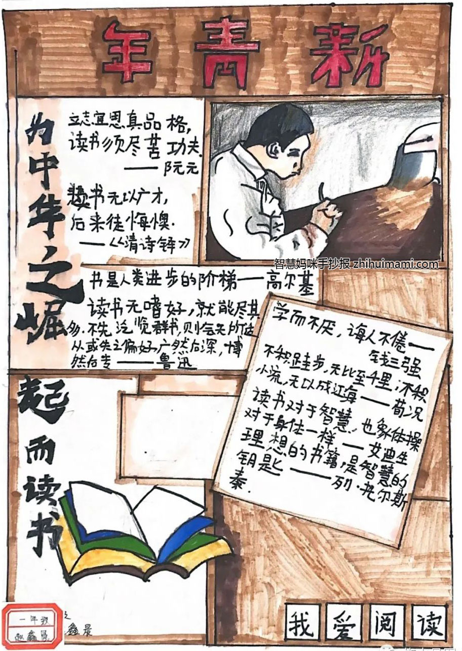 世界读书日-我爱读书手抄报图片（13张）-图13