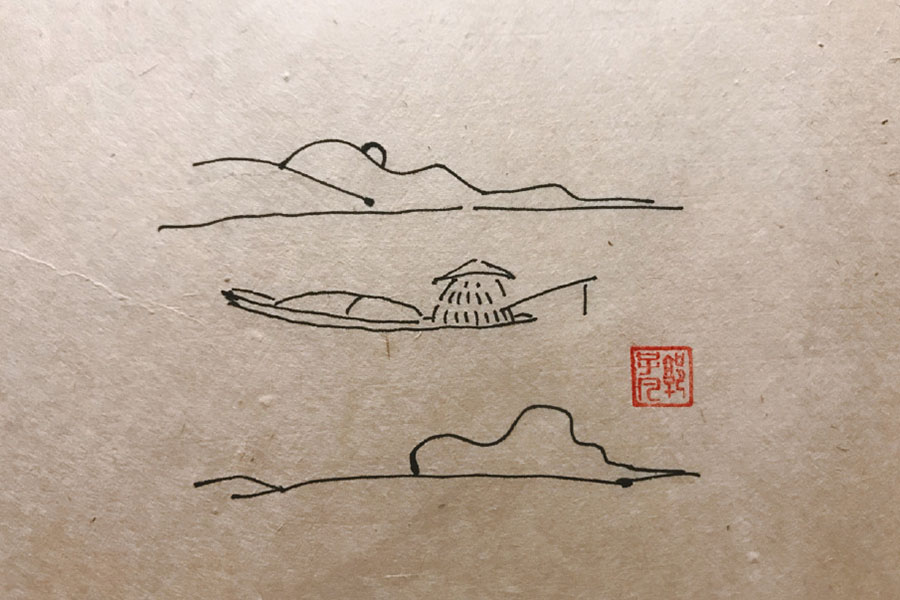 垂钓人物简笔画图片-图8