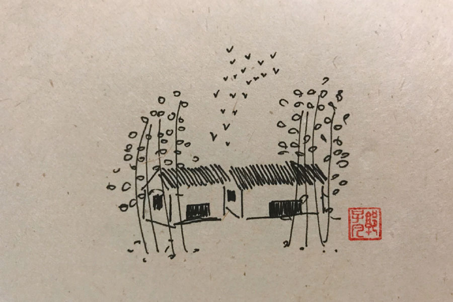 树林风景简笔画图片-图2