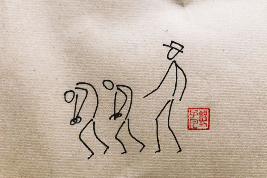 各行各业辛勤工作的人们简笔画图片-图3