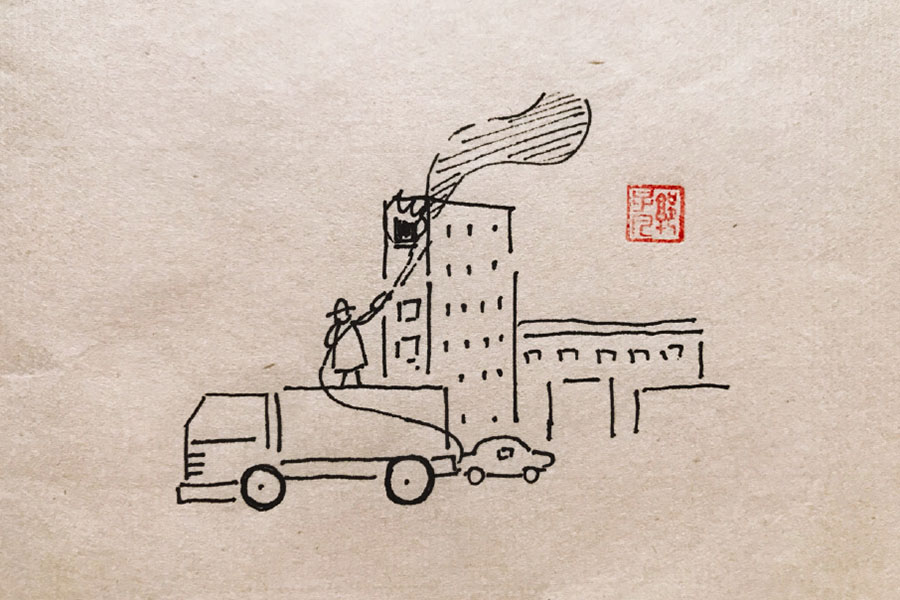 各行各业辛勤工作的人们简笔画图片-图5