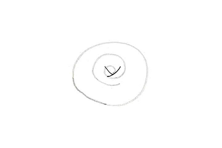 玫瑰花花朵简笔画画法步骤-图2