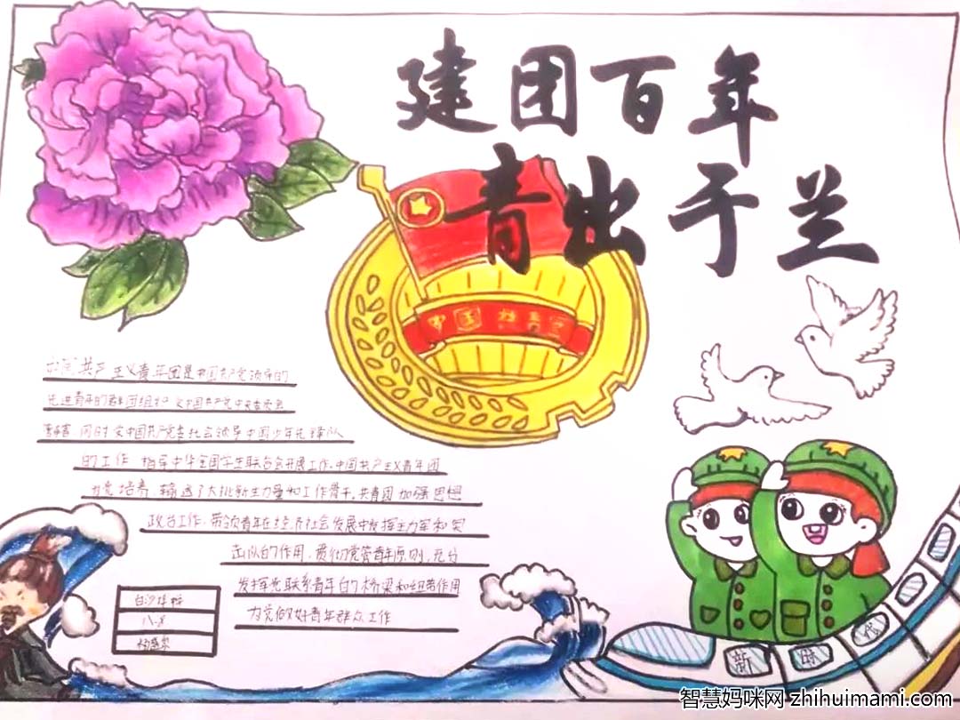 百年团史 青春妙绘 | 2022年庆祝建团百年手抄报展示-图4