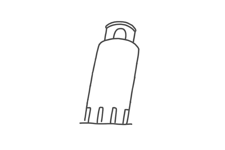 怎么画比萨斜塔简单-图3