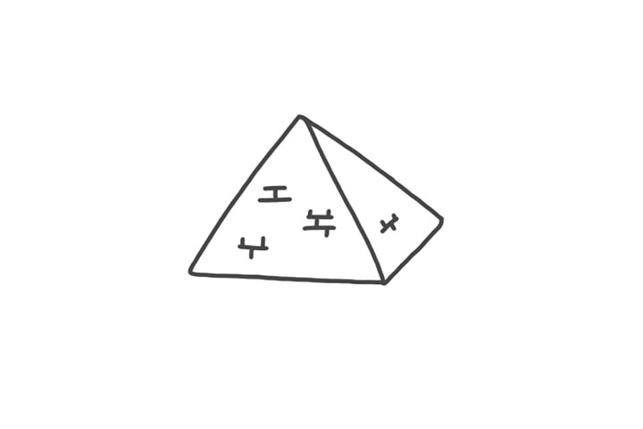 怎么画金字塔简单又可爱-图3