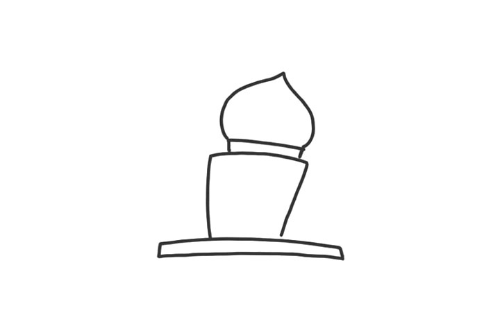 世界著名建筑泰姬陵怎么画简单-图2