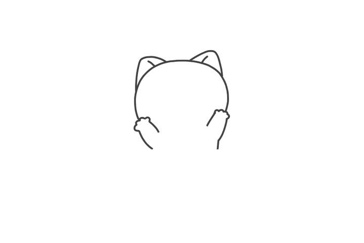 可爱秋田犬简笔画画法步骤-图3