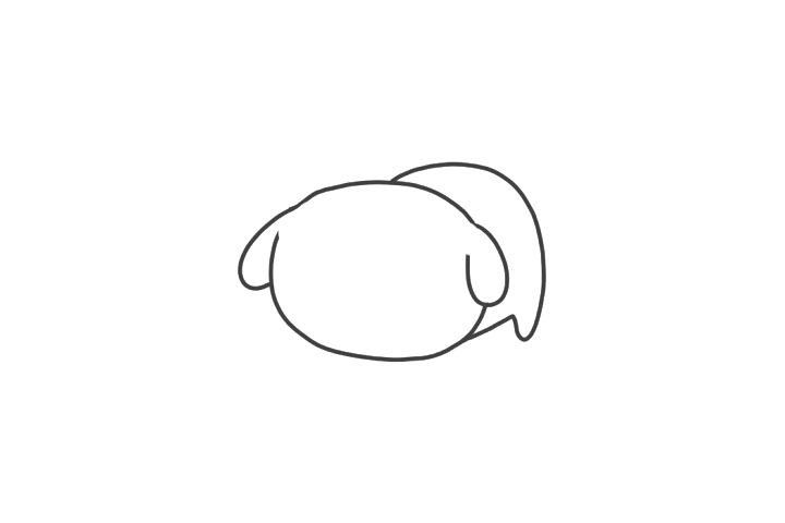 狗狗最爱骨头 可爱小狗简笔画教程-图3