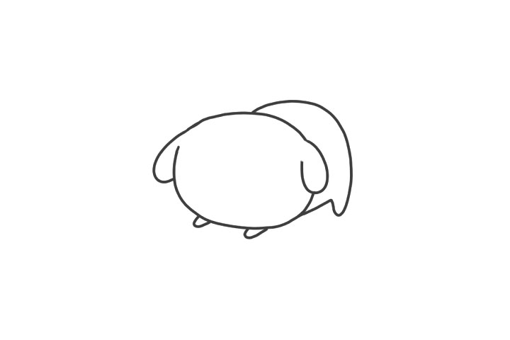 狗狗最爱骨头 可爱小狗简笔画教程-图4