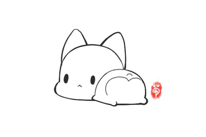 委屈的柯基小狗简笔画画法步骤-图6