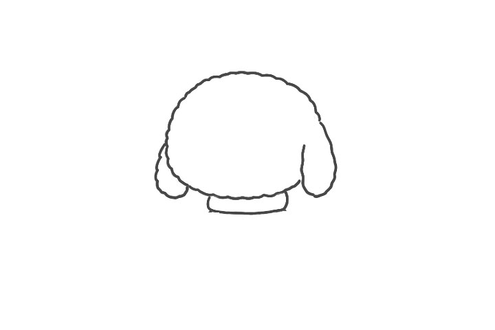 可爱小泰迪犬简笔画画法步骤-图2