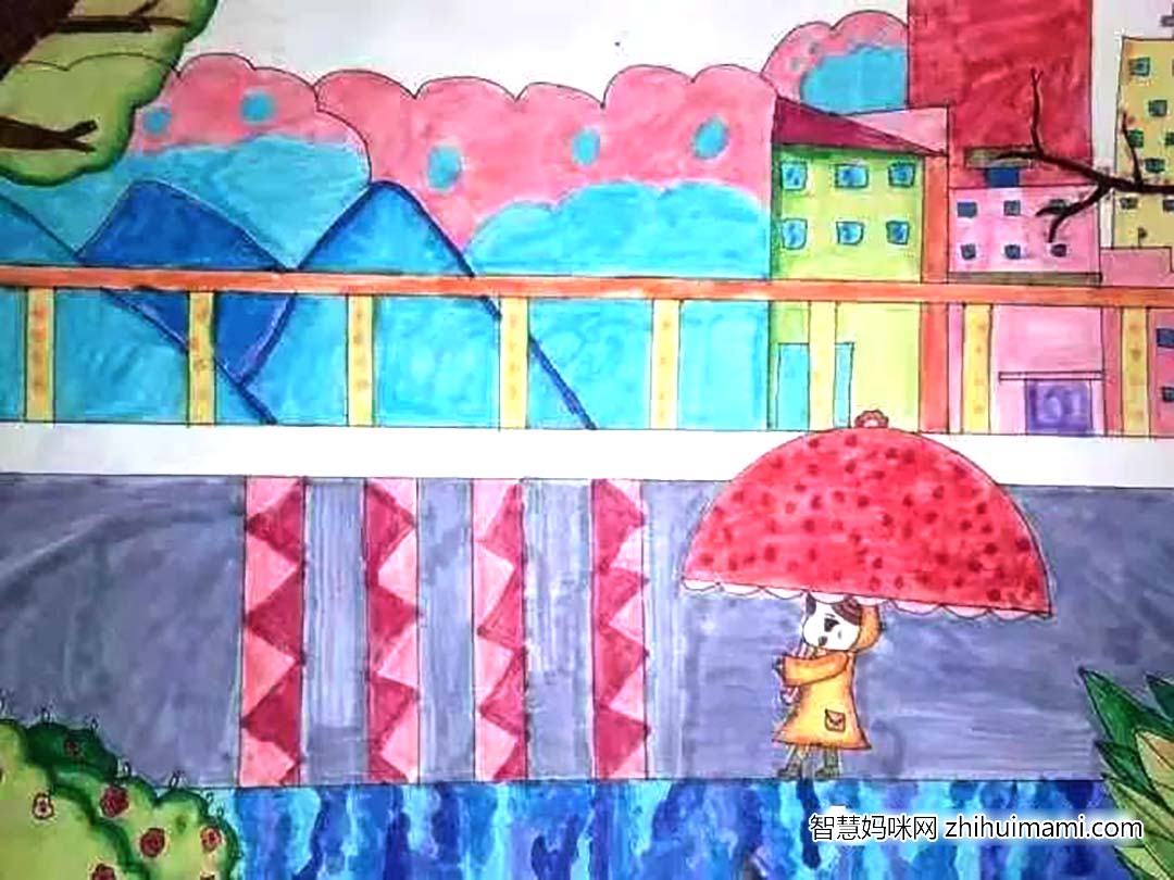 步骤6：我的老家已经连续下了好几天雨了，别人的春天都是晴空万里的，但是我的爷爷奶奶已经有好几天没有看到太阳了，希望太阳公公能快点出现在我的老家。