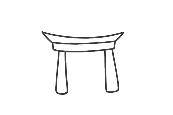 世界著名建筑鸟居怎么画-图3