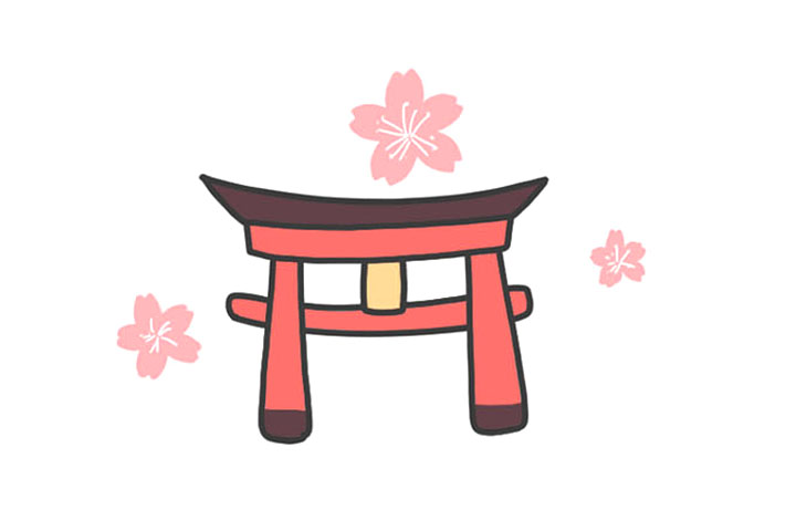 世界著名建筑鸟居怎么画