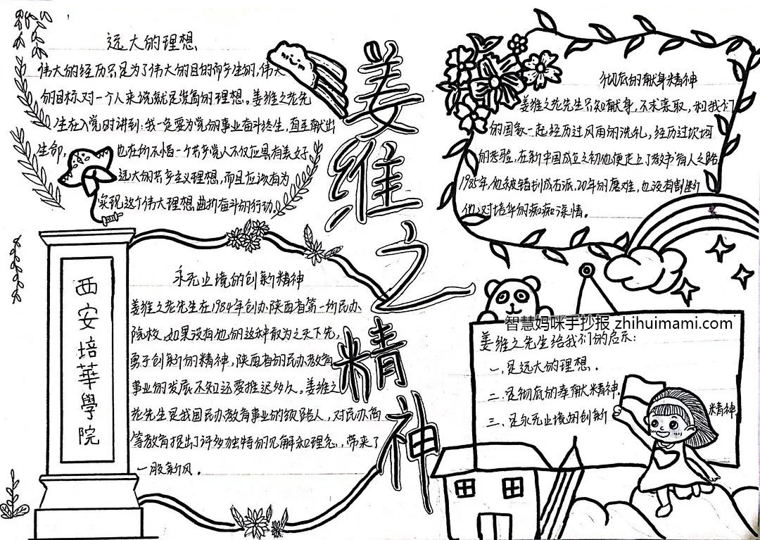 弘扬姜维之精神手抄报绘画（11张）-图4
