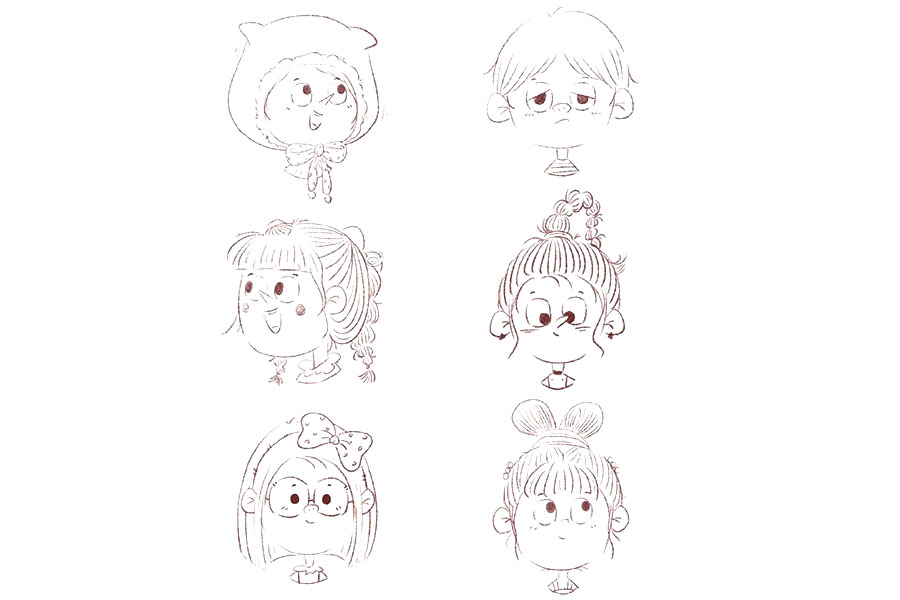 一组人物头像简笔画图片共28个人物-图2