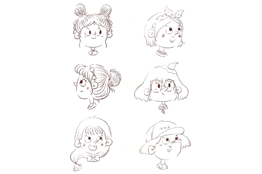 一组人物头像简笔画图片共28个人物-图6