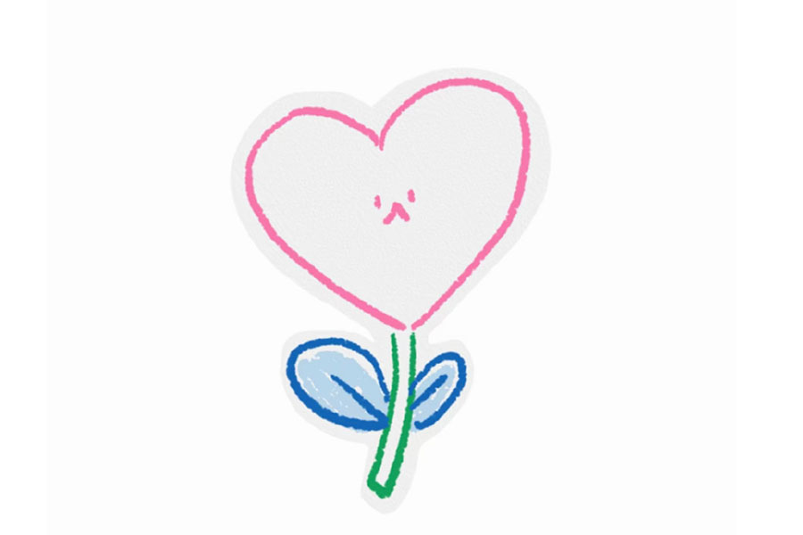 四张超简单的小花简笔画图片-图1