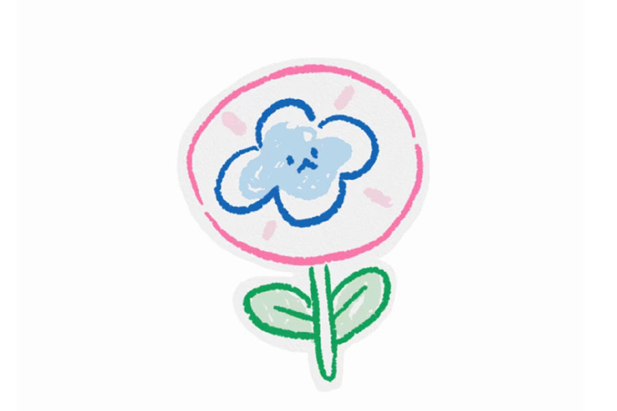 四张超简单的小花简笔画图片-图4