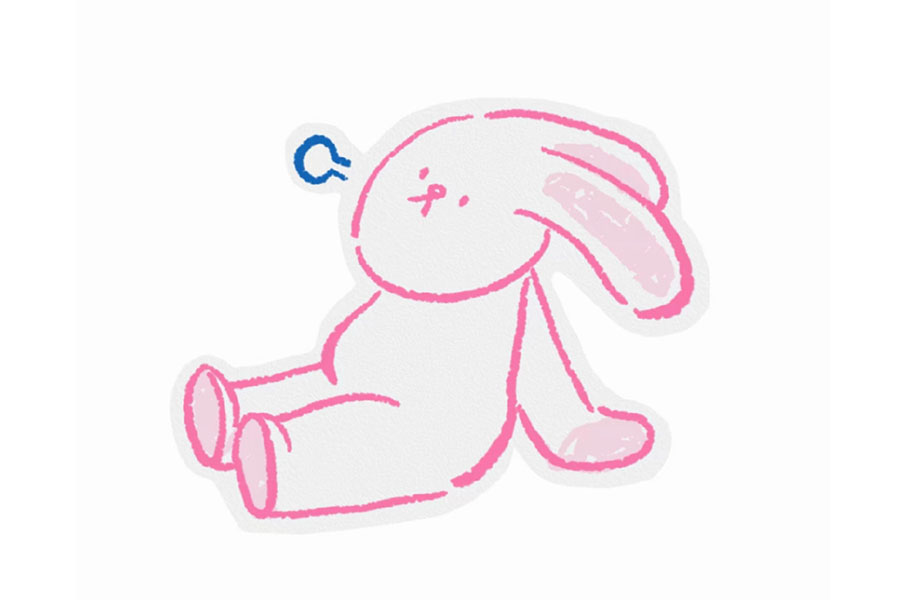 简单线条画兔子简笔画-图2