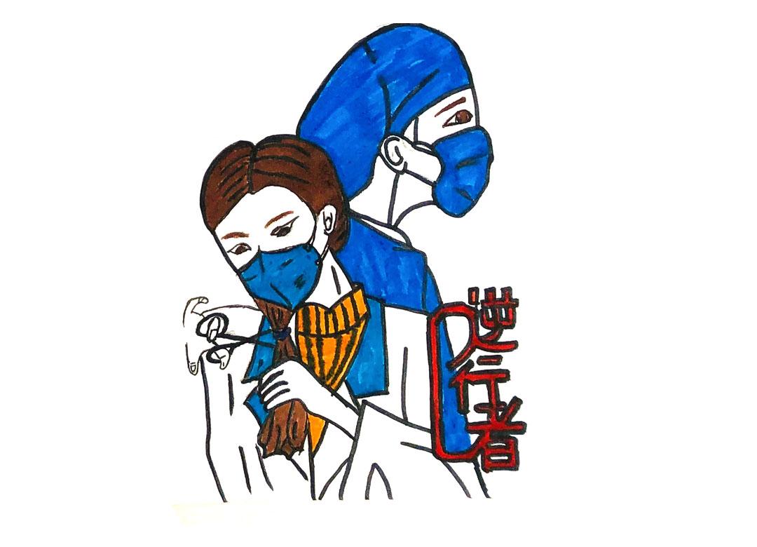 7张关于抗击疫情的简笔画图片-图4