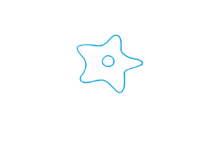 花朵简笔画大全 漂亮的紫色小花怎么画-图1