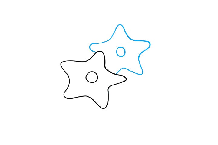 花朵简笔画大全 漂亮的紫色小花怎么画-图2