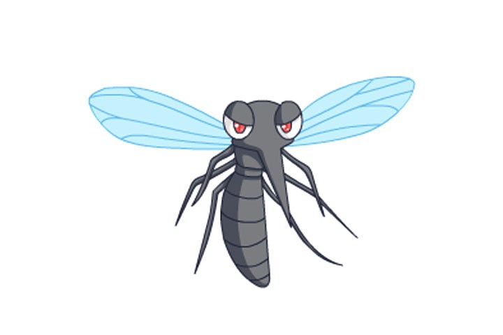 暗夜里的吸血鬼可恶的大蚊子简笔画