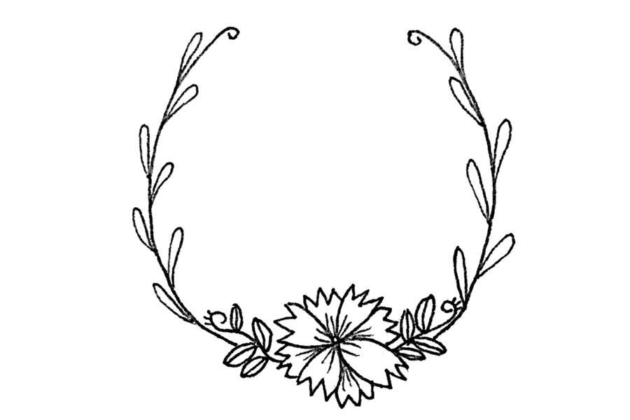 9张漂亮花环简笔画图片-图4