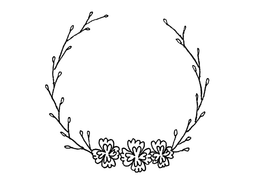 9张漂亮花环简笔画图片-图8