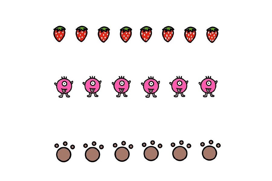 一组简单漂亮的花边简笔画图片-图4