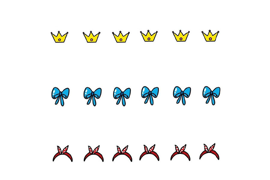 一组简单漂亮的花边简笔画图片-图10