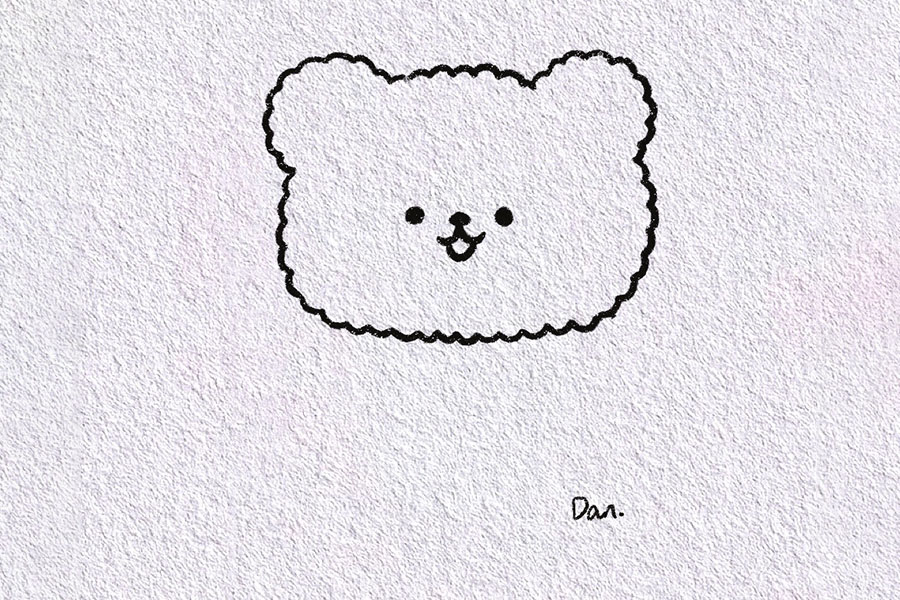 可爱的小熊简笔画怎么画简单-图2