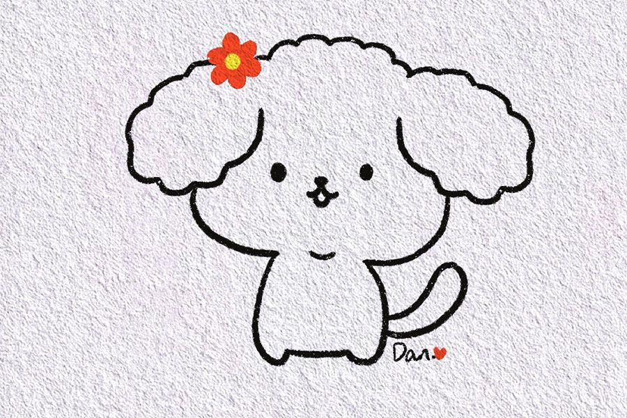 可爱小狗怎么画简单-图5