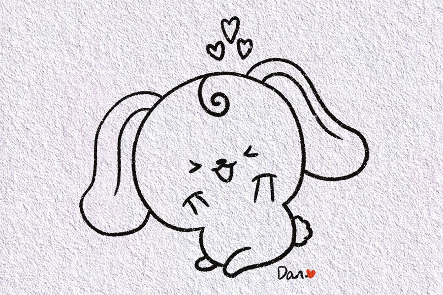 萌萌的小狗简单画法步骤-图5