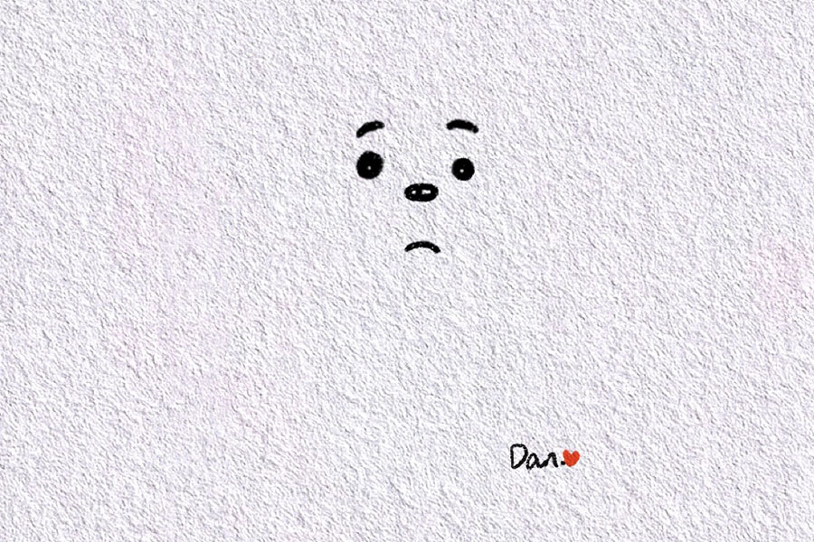 呆萌小狗简笔画画法步骤-图1