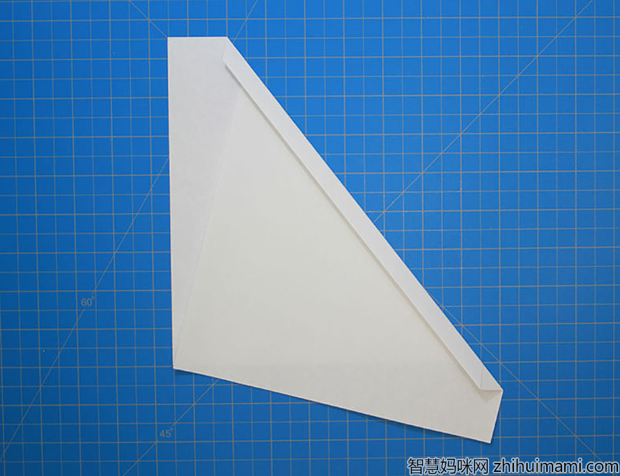 步骤2：将长边折叠约1厘米。