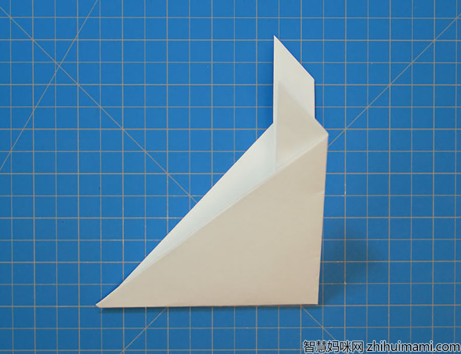 步骤4：将飞机对折。