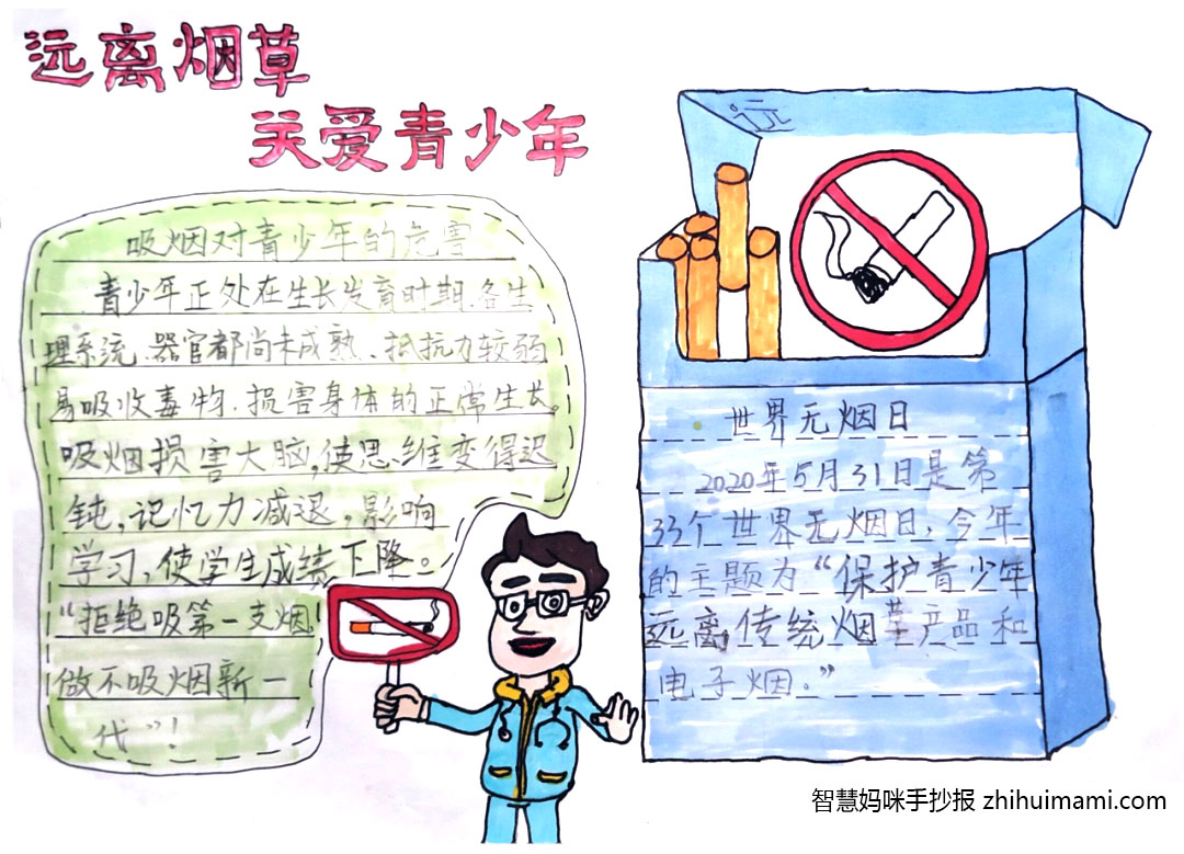 4.7世界无烟日小报简单又漂亮（9张）-图4
