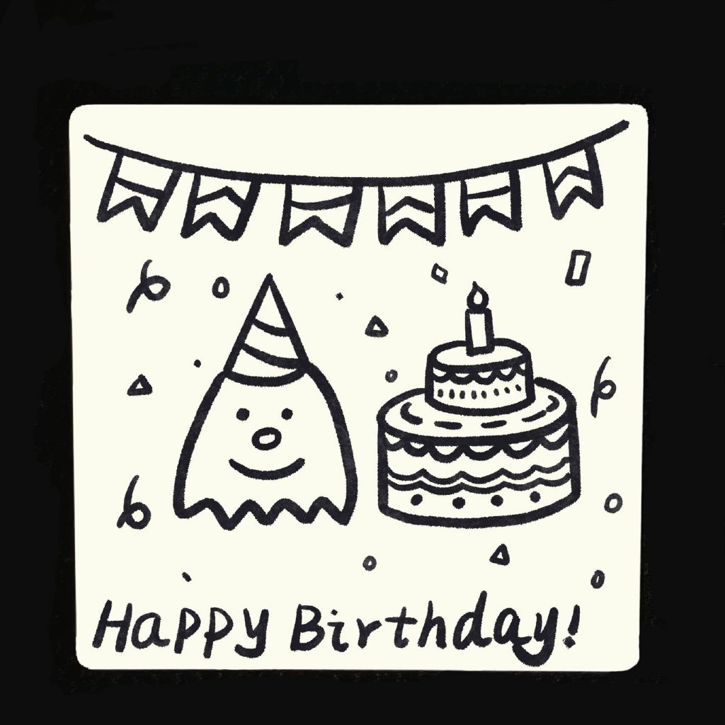 一组可爱的生日主题简笔画小画图片-图10