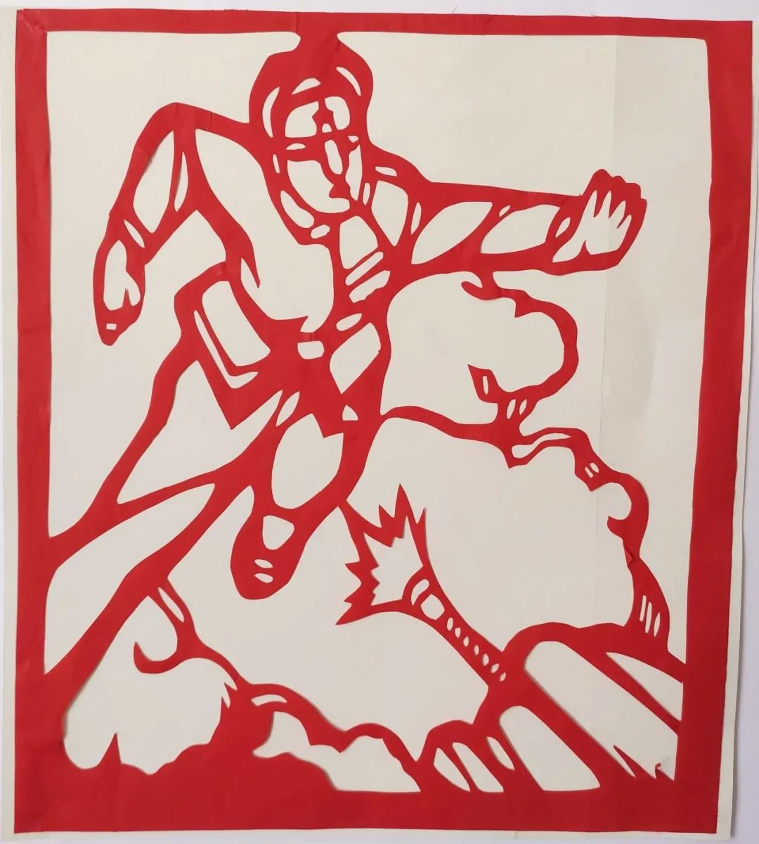 喜迎党的二十大 “长征”主题系列剪纸作品-图6