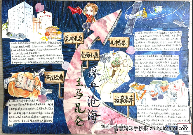 我为祖国点赞手抄报一等奖（13张）-图5