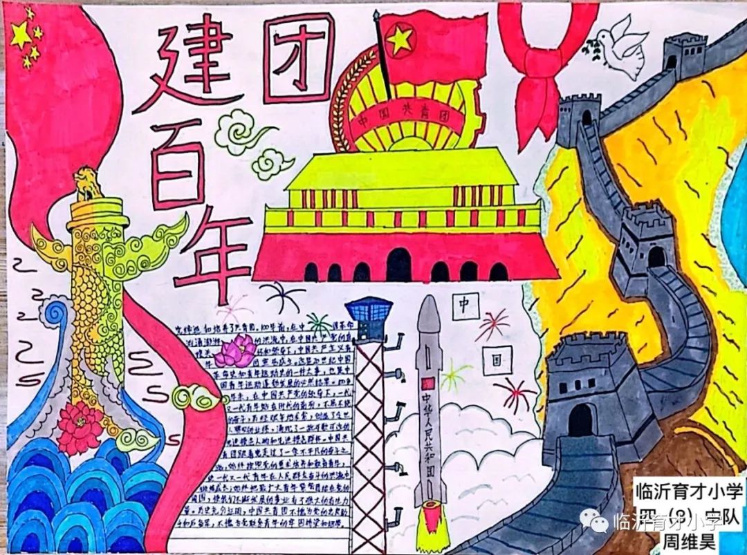 11张“建团百年，青出于兰”主题手抄报-图5